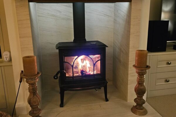 LED Flexi Strip Fireplace Install