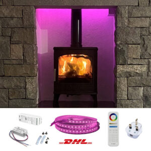 Colour Changing Heat Resistant LED Flexi Strip - RGBW Kit with Driver, Controller & Remote